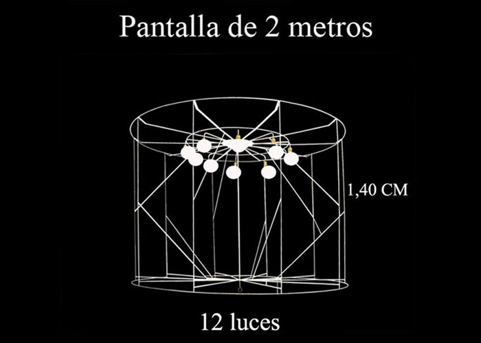 Lámpara 2 metros