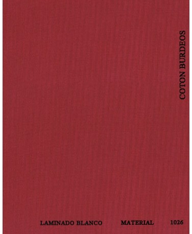 COTON BURDEOS LAMINADO BLANCO REF: 1026
