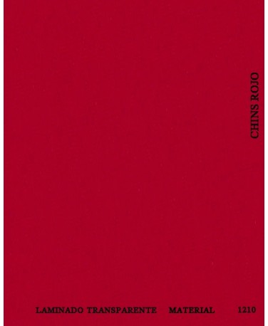 COTON ROJO LAMINADO TRANSPARENTE