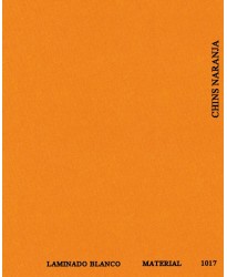 CHINTZ NARANJA LAMINADO BLANCO