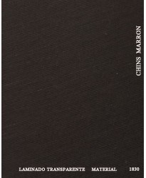 CHINTZ MARRON LAMINADO TRANSPARENTE