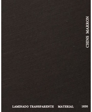 CHINTZ MARRON LAMINADO TRANSPARENTE