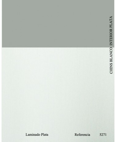 CHINTZ BLANCO LAMINADO PLATA 