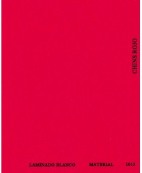 CHINTZ ROJO LAMINADO BLANCO