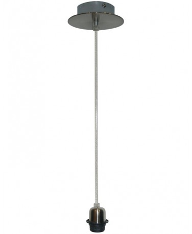 Colgante Una Luz Con Cable Transparente 