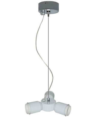 Colgante 3 Luces Con Tensor Y Cable Transparente