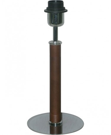 Sobremesa De Madera Color Chocolate 30 Cm Con Base Redonda De 15 Cm 