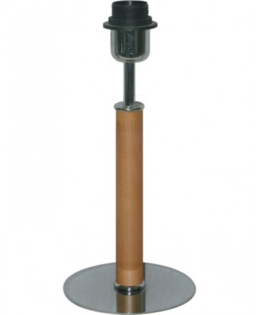 Sobremesa De Madera Color Miel 30 Cm Con Base Redonda De 15 Cm 