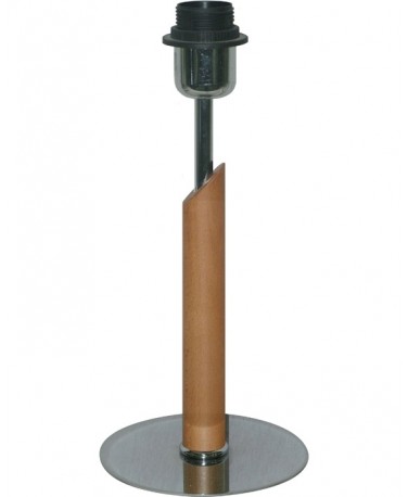 Sobremesa De Madera Color Miel 32 Cm Con Base Redonda De 15 Cm 