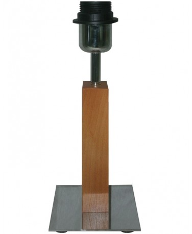 Sobremesa De Madera Color Chocolate 28 Cm Con Base Cuadrada De 12 Cm 