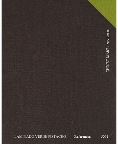 CHINET MARRON / VERDE PISTACHO