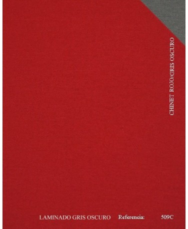 CHINET ROJO / GRIS OSCURO