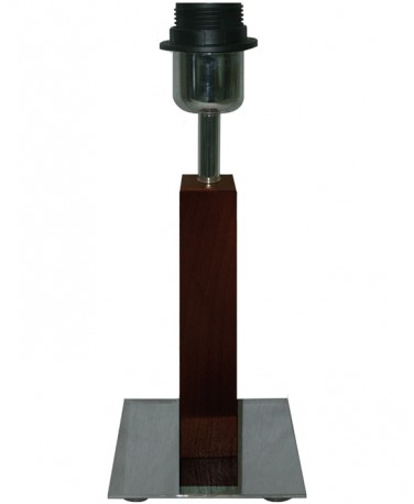 Sobremesa De Madera Color Miel 28 Cm Con Base Cuadrada De 12 Cm 