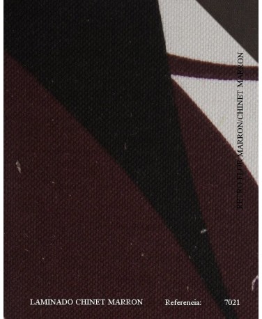 RETRO FLOR MARRON/CHINET MARRON