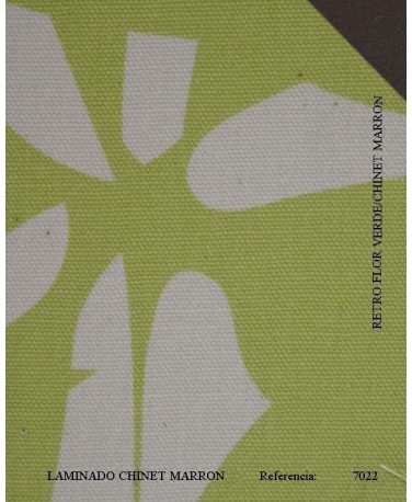 RETRO FLOR VERDE/CHINET MARRON