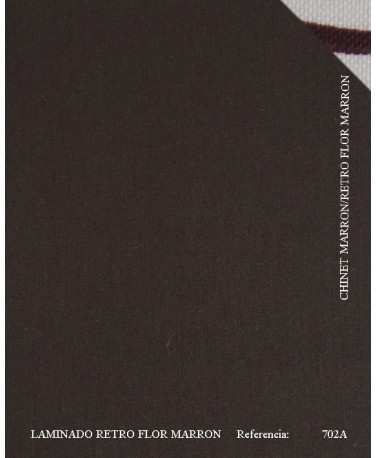 CHINET MARRON/RETRO FLOR MARRON