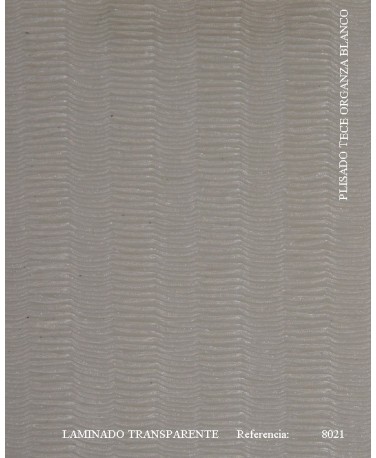 PLISADO TECE ORGANZA BLANCO