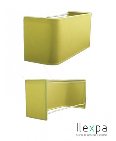 Aplique rectangular canto romo