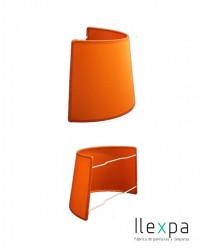 44 Aplique Cónico Media Caña Tela Cliente