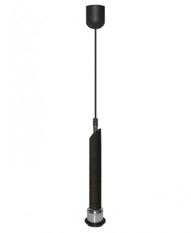 Sobremesa De Madera Color Chocolate 30 Cm Con Base Redonda De 15 Cm 