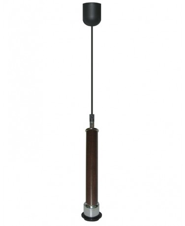 Colgante Cuadrado De Madera Color Miel 1 Luz