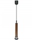 Sobremesa De Madera Color Chocolate 30 Cm Con Base Redonda De 15 Cm 