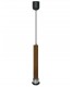 Sobremesa De Madera Color Chocolate 30 Cm Con Base Redonda De 15 Cm 