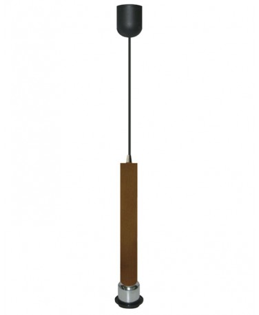 Sobremesa De Madera Color Chocolate 30 Cm Con Base Redonda De 15 Cm 