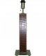 Sobremesa De 54 Cm Rectangular Forrado En Piel Y Base Metalica De 15 Cm 