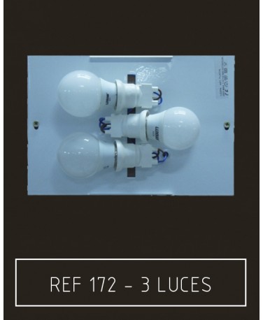 Placa 3 luces