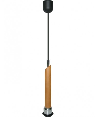 Colgante Inglete De Madera Color Miel 1 Luz 