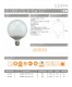 GLOBO LED DIMABLE E27